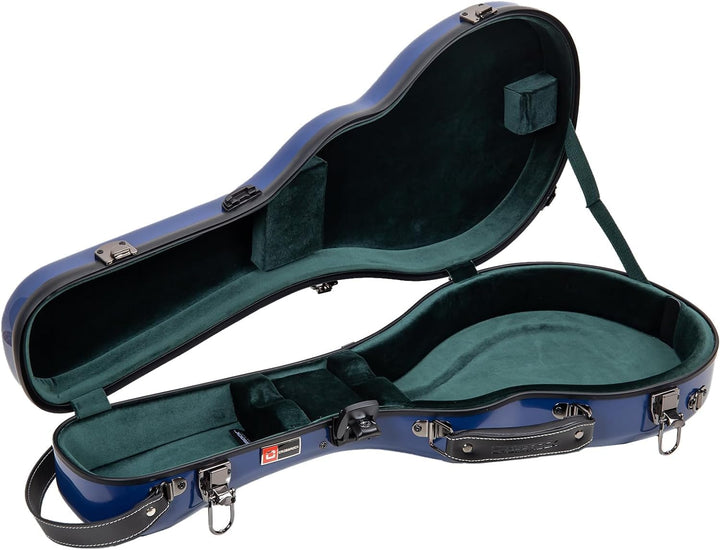 Crossrock CRF1000MFNVBL Mandolinenkoffer aus Fiberglas, passend für F-Stil, Marineblau (CRF1000MAFNV