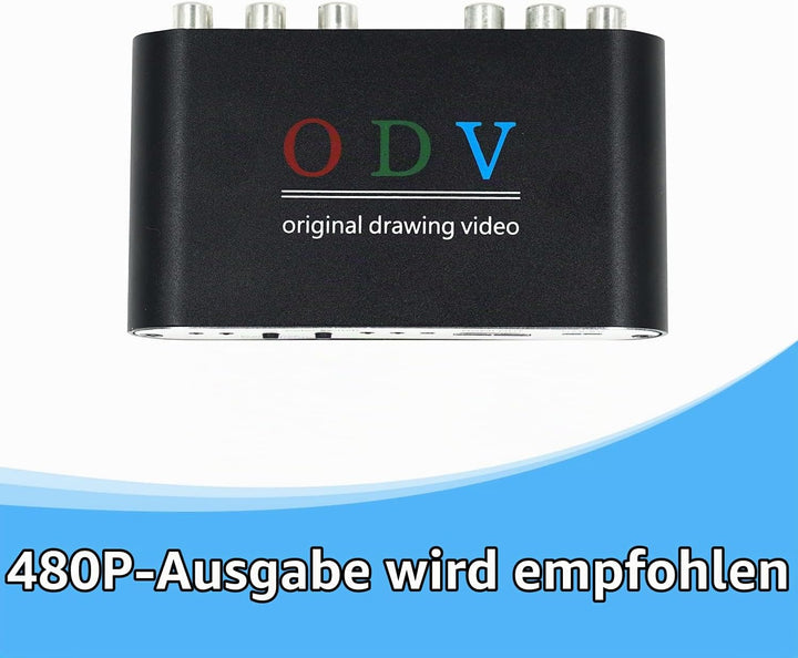 Mcbazel ODV-Composite RCA/S-Video/YPbPr zu HDMI-Konverter