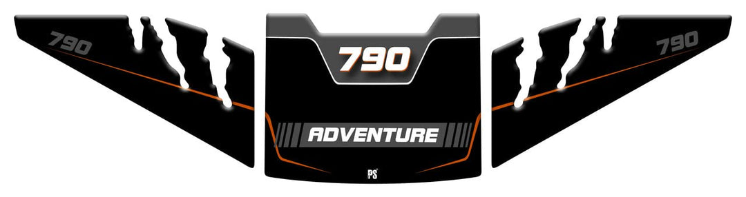 Paraserbatoio.it Aufkleber mit 3D-Effekt, Tankschutz aus Harz, kompatibel mit KTM 790 Adventure - Ta