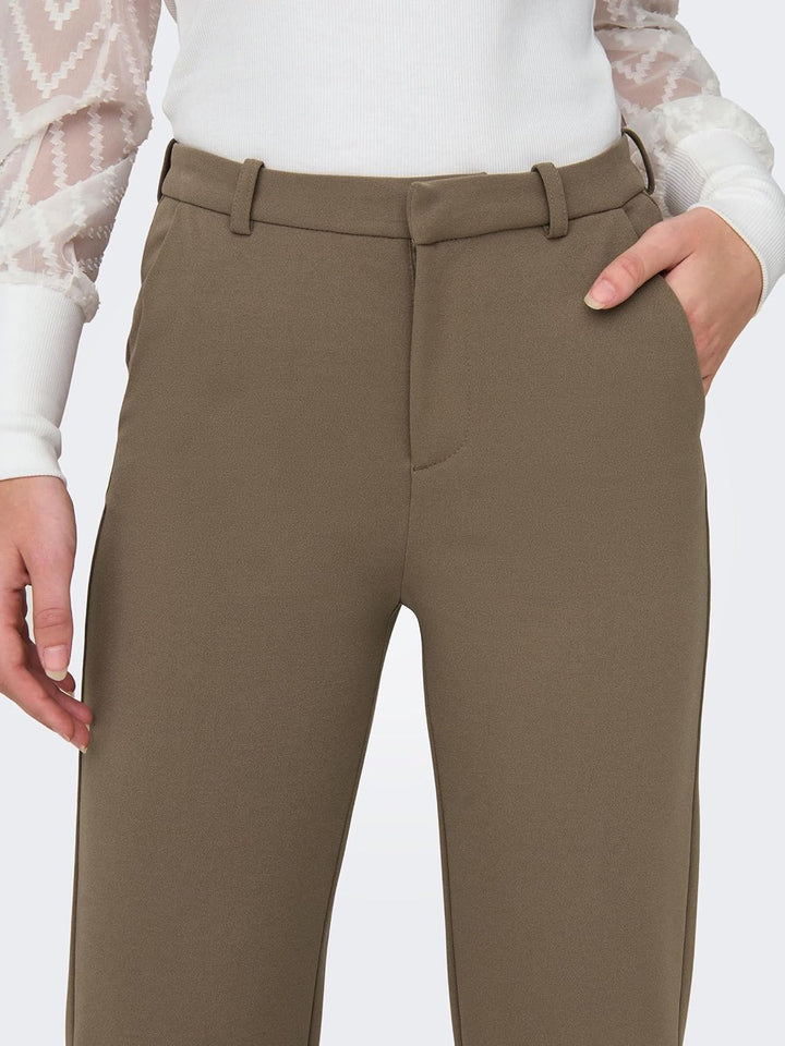 ONLY Female Hose ONLRAFFY-YO Gerade geschnitten Hose XS / 34L Fossil, XS / 34L Fossil