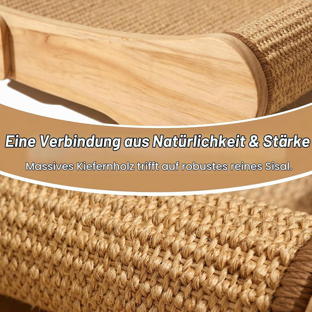 Sisal Kratzbrett Katze, Gross Kratzpappe für Katzen, 60x37.5x14cm