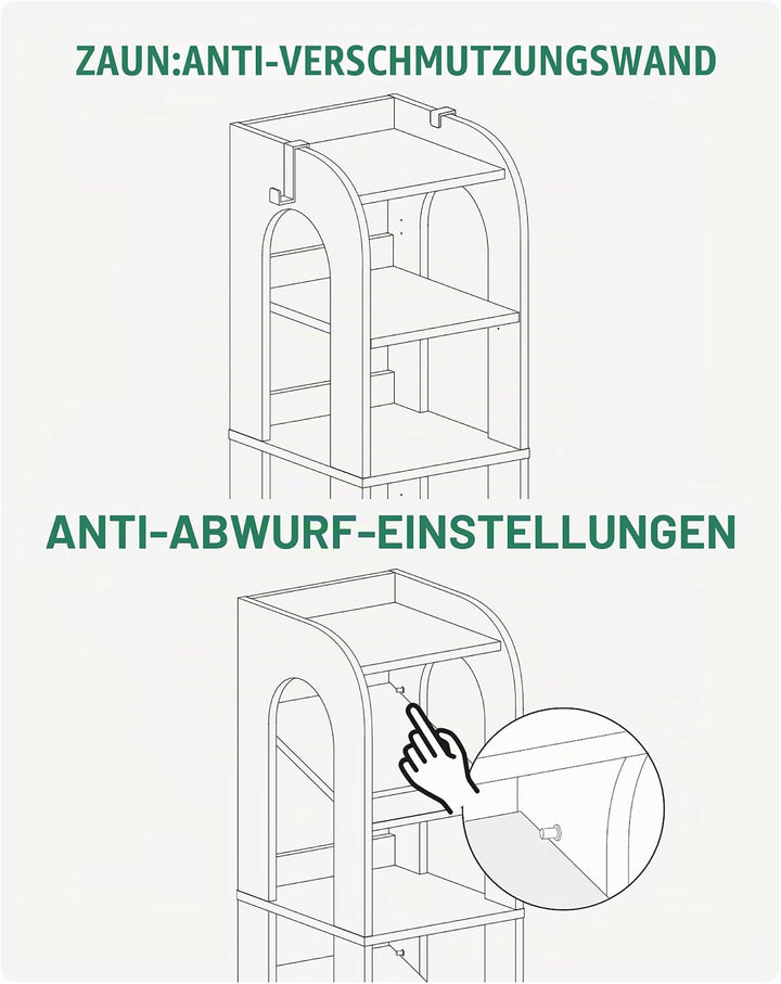Hzuaneri Vertikales Schuhregal, 7 Ebenen Schmale Schuhregale, Holz-Schuh-Organizer Für Schrank, Eing