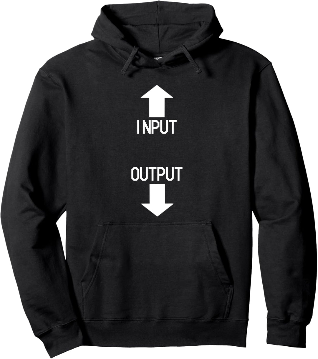 Nerd Geek MS-DOS Screen Input and Output on a human being Pullover Hoodie