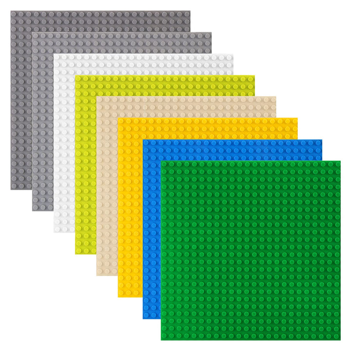 8 Platten-Set Bauplatte Kompatibel mit Lego, 19.2 * 19.2cm 8 Stück, 8 Stück