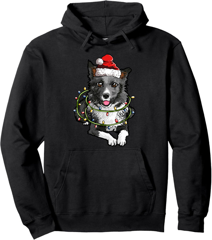 Border Collie Weihnachten Geschenk X-Mas Hunde Kostüm Pullover Hoodie