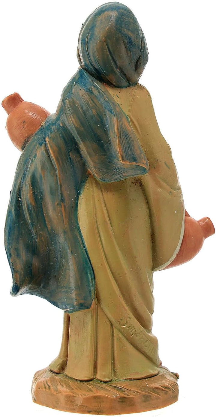 Holyart Hirtin mit Krüge Fontanini Krippe, 12 cm