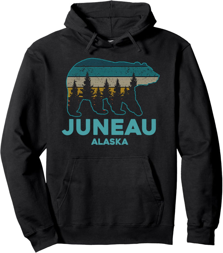 Juneau Alaska Grizzly Bär Souvenir Pullover Hoodie