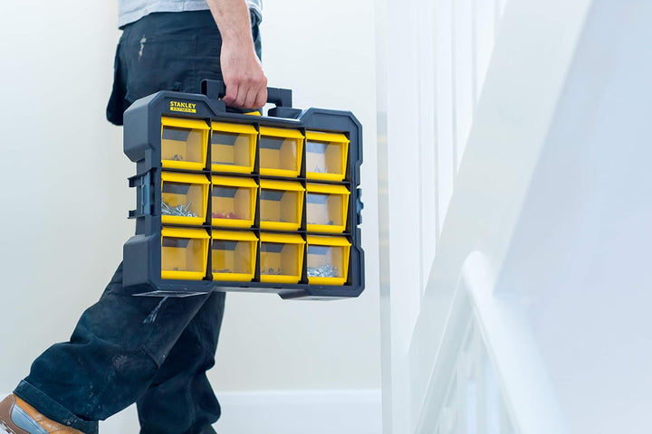 Stanley Fmst81077-1 Flip Bin Organizer FatMax® Grosse, weite Basis- Kippbare und abnehmbare Eimer -