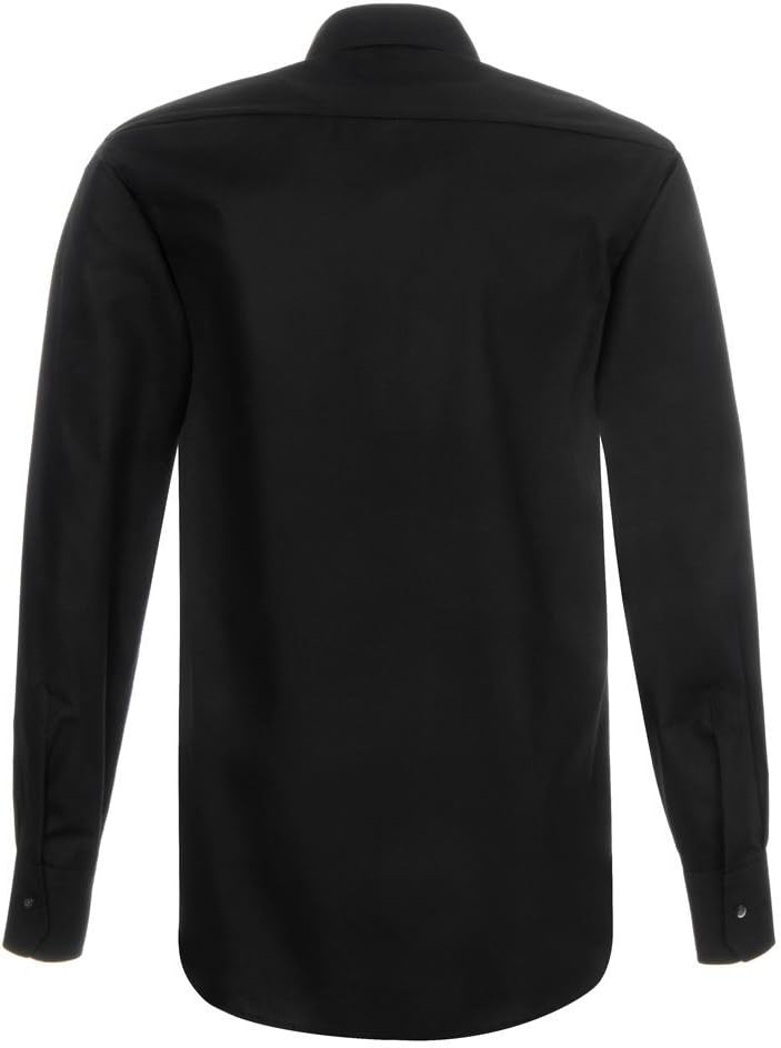 ETERNA Male Original Shirt unifarben MODERN FIT 43 Schwarz, 43 Schwarz