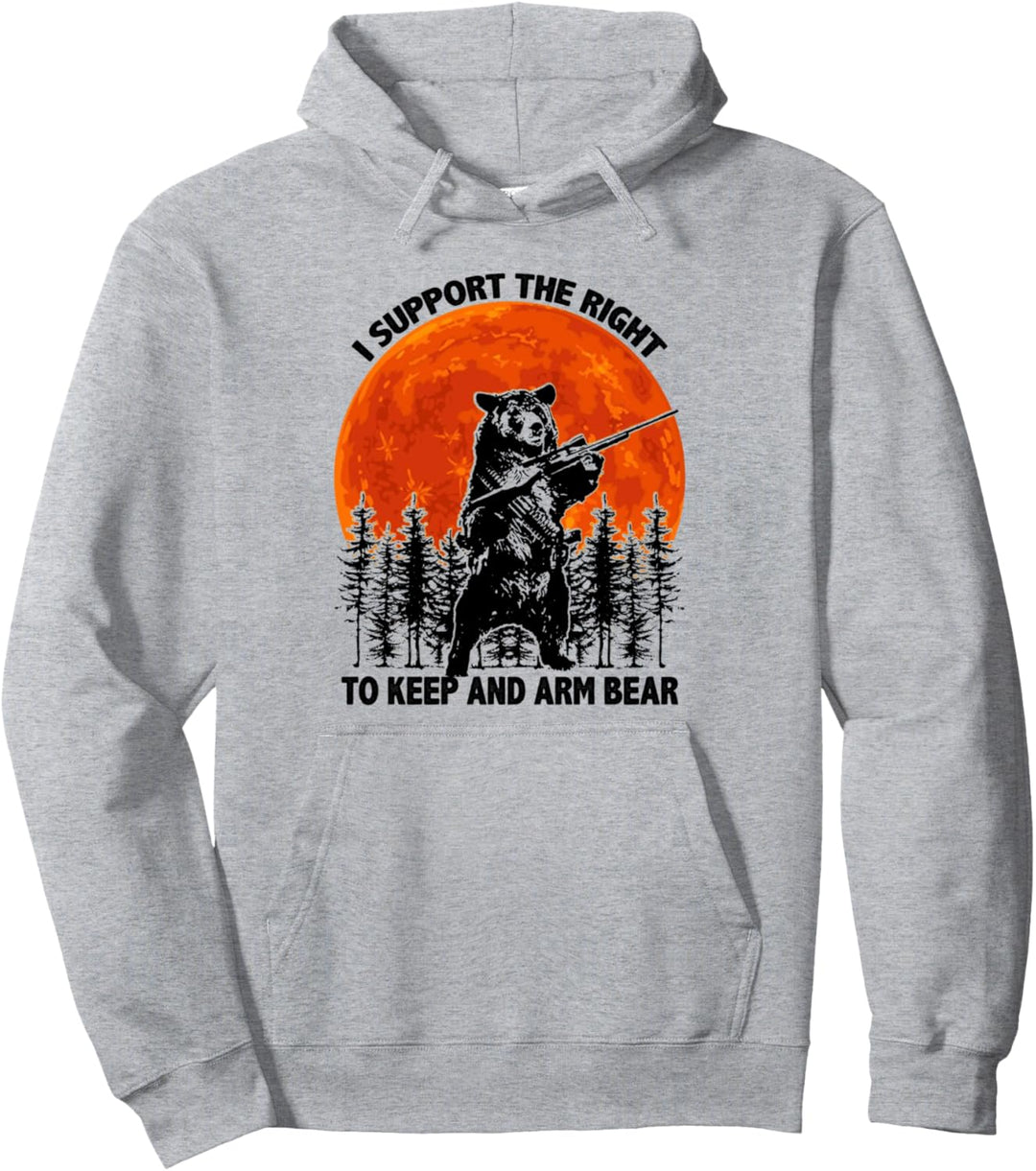 I Support The Right To Keep And Arm Bear Sunset T-Shirt Pullover Hoodie