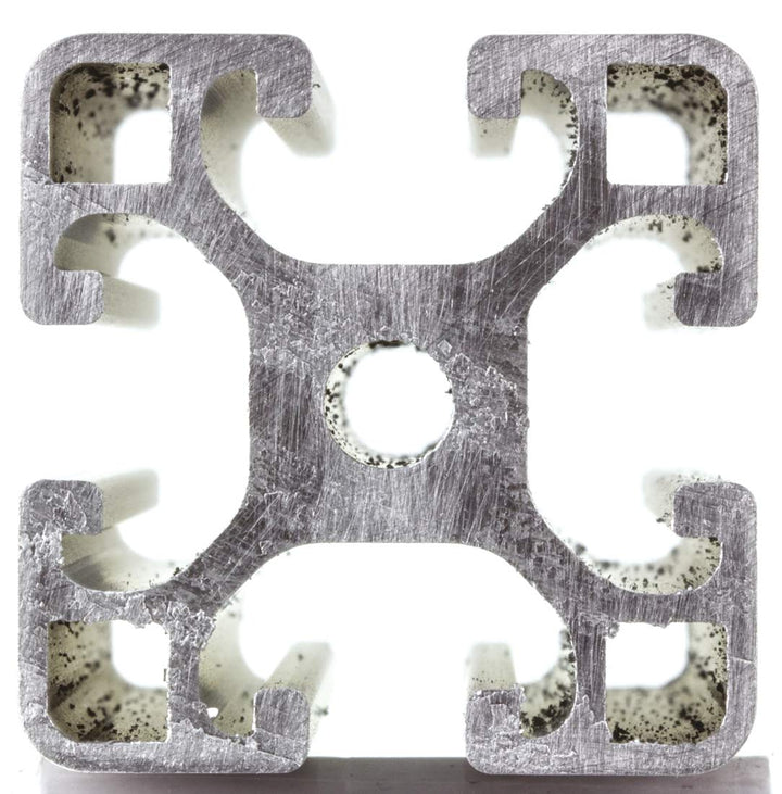 RS PRO Silber Aluminium Strebenprofil 40 x 40 mm, 4-fach Nut 8 mm, Länge 1000 mm Profile 8