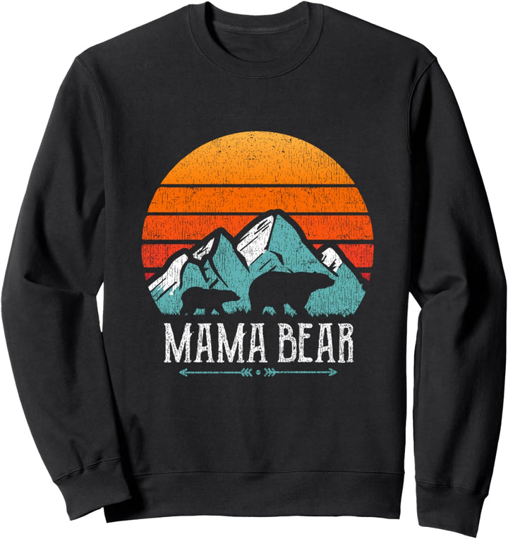 Mama Bär Vintage Muttertag Retro Mama Bear Sweatshirt