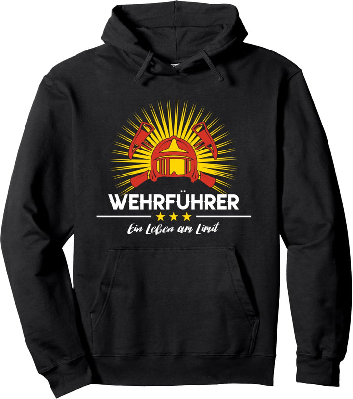 Wehrführer Leben am Limit Feuerwehrmann Feuerwehr Pullover Hoodie