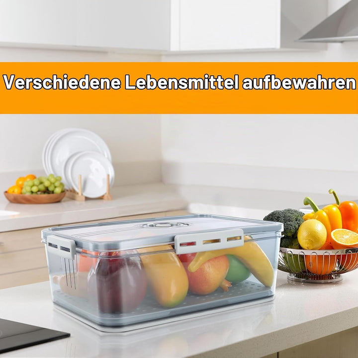 Dokeno Brot Aufbewahrungsbox, Brotkasten Gross, Luftdichter Brot Aufbewahrungsbehälter, Zeitaufzeich