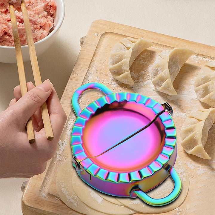 Tortilla Sealer, Dumpling Maker, Stainless Steel Kitchen Tool | Easy Press Design, Sturdy Metal Cons