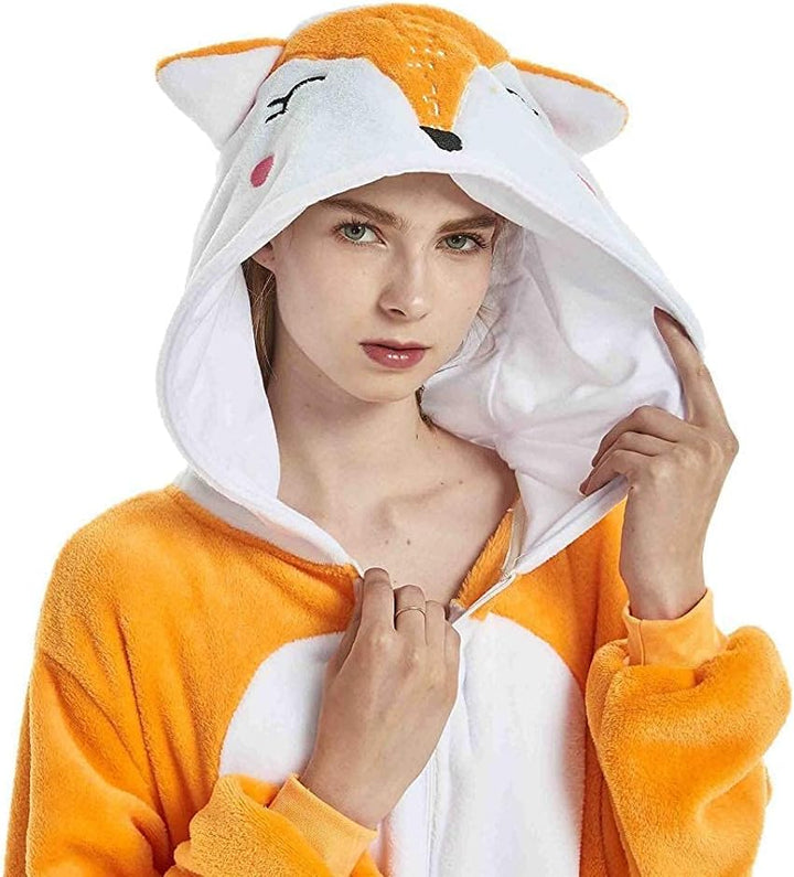 ZKomoL Pyjamas Onesies Cosplay Erwachsene Unisex Tiere Halloween Kostüm Kleid Loungewear, Tigermuste