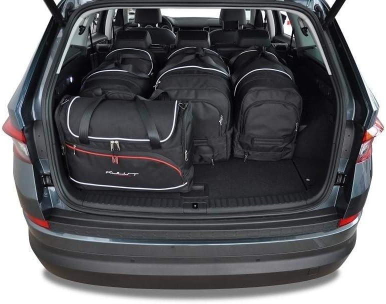 KJUST Dedizierte Kofferraumtaschen 5 stk kompatibel mit SKODA KODIAQ I 2017+