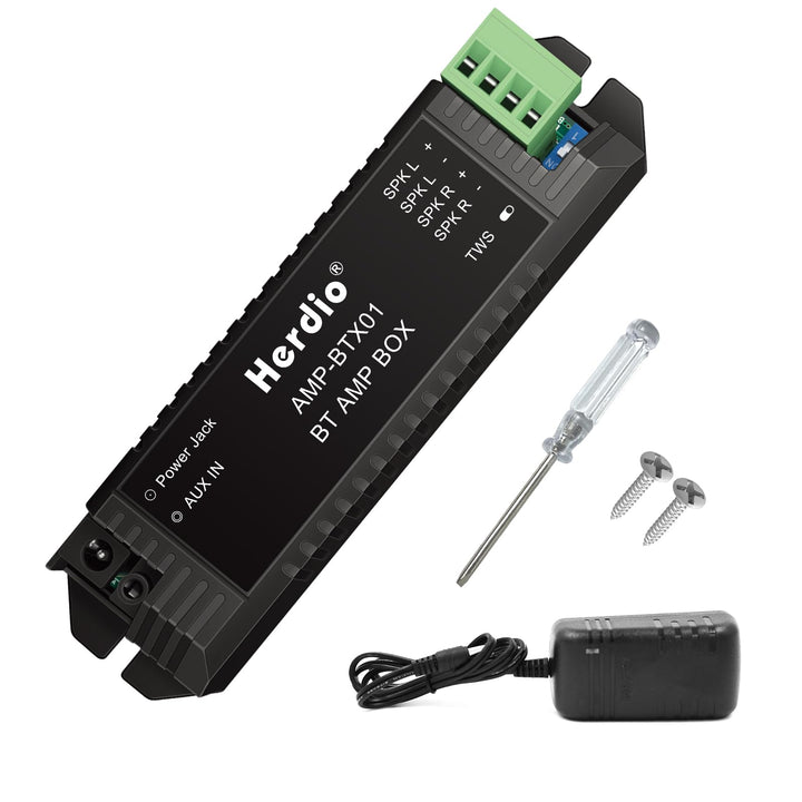 Herdio 2-Kanal Receiver System Bluetooth Home Audio AV-Receiver &amp; -Verstärker für Passiv-Lautspreche
