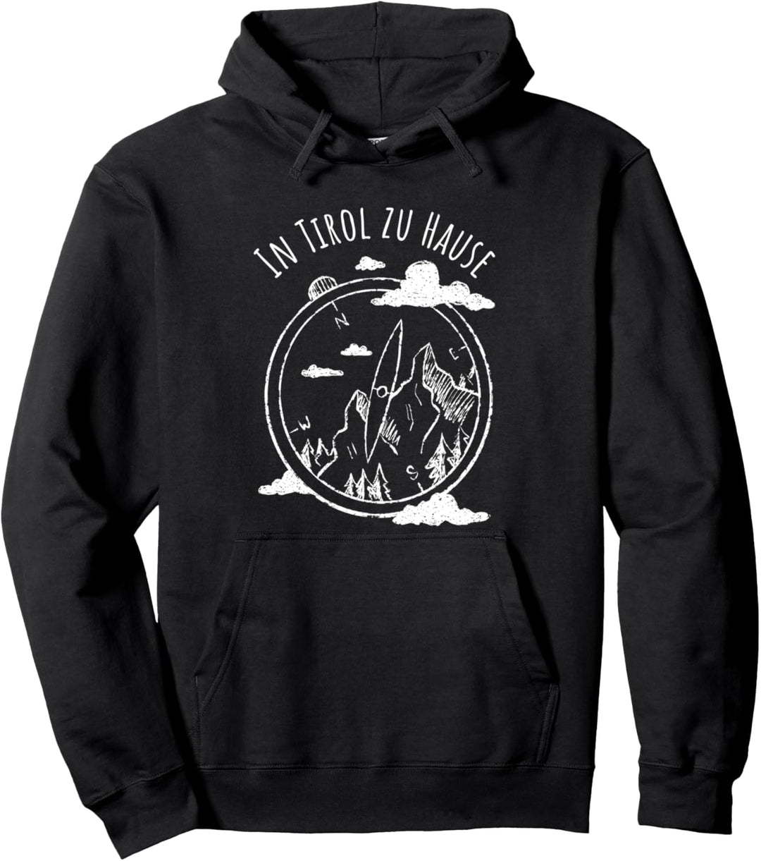 In Tirol zu Hause Berge Wandern Urlaub Österreich Trekking Pullover Hoodie