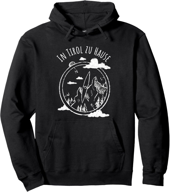 In Tirol zu Hause Berge Wandern Urlaub Österreich Trekking Pullover Hoodie