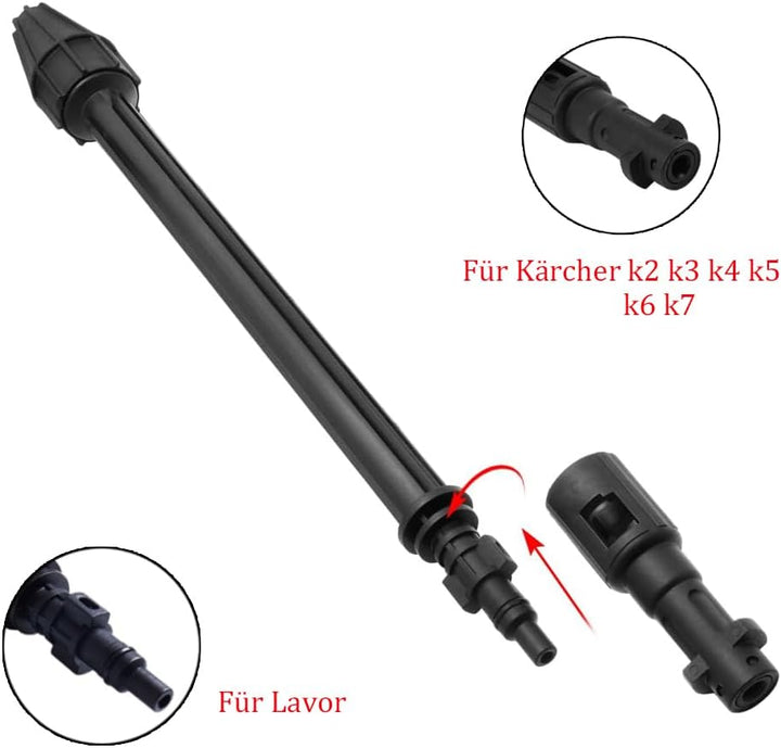 Hochdrucklanze Lanze für Kärcher K2 K3 K4 K5 K6 K7, 145 Bar Hochdruck Sprühlanze mit Verstellbare Dü