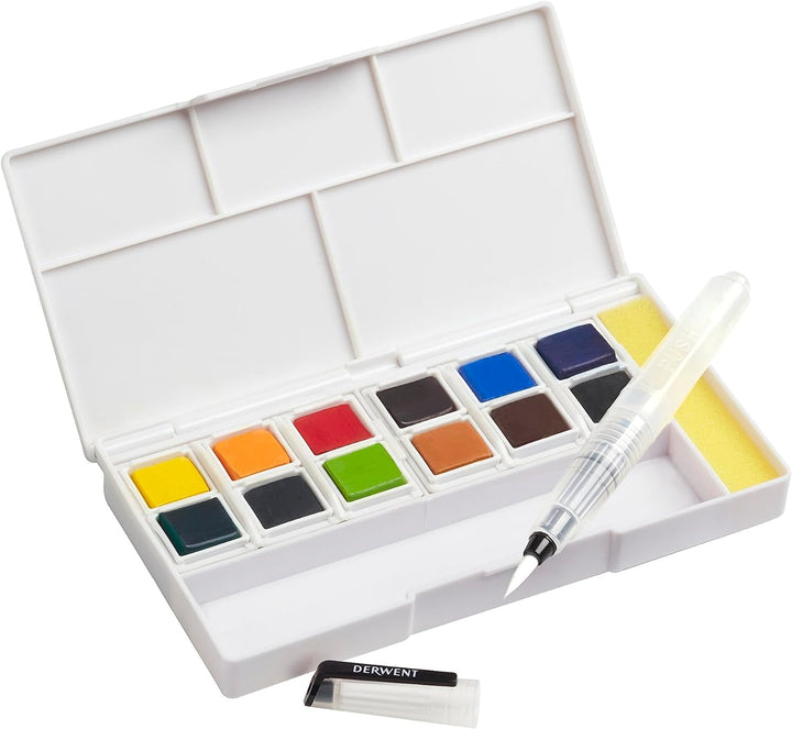 Derwent Inktense 12 Farbtöpfchen 