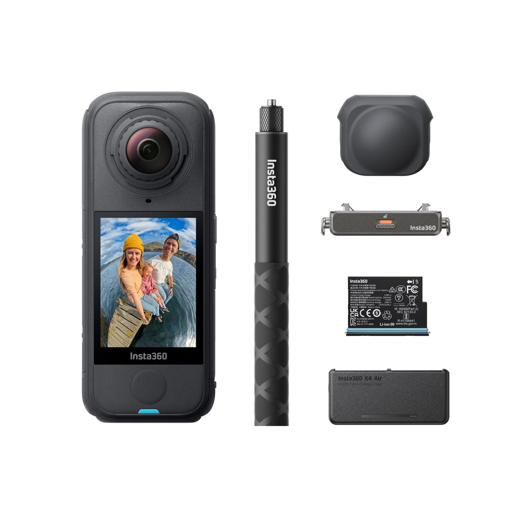 Insta360 X4 Air Essentials-Bundle – 165 g leichte 8K 360°-Kamera, Unsichtbarer Selfie-Stick, Wechsel