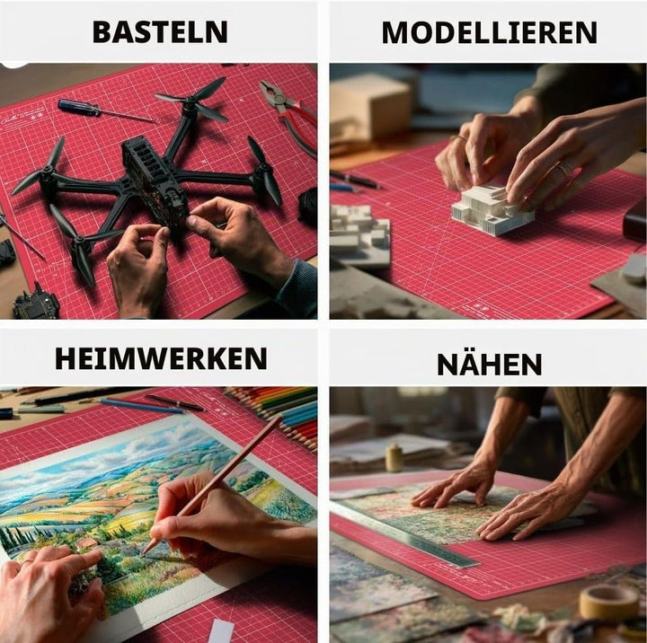 La Canilla Schneidematte A1 Selbstheilend (60x90 cm - 36x24") Cutting Mat Schneideunterlage für Bast