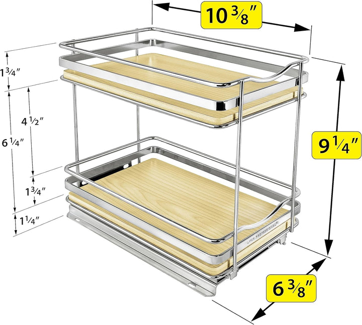 Lynk Professional® Élite™ Gewürzregal für Schrank, ausziehbar, 16,5 cm breit, ausziehbares Gewürzreg
