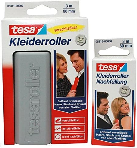 tesa Kleiderroller, Fusselroller mit Nachfüllrolle