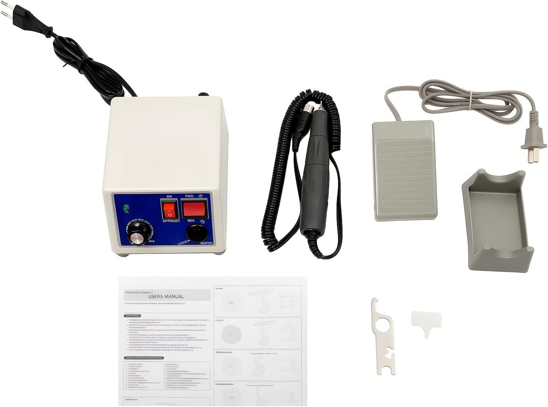 Labor Mikromotor, N3 Mikromotor Poliermaschine mit Bügel &amp; Fusspedal, 35000 U/min, 2.35 mm Fräsergrö