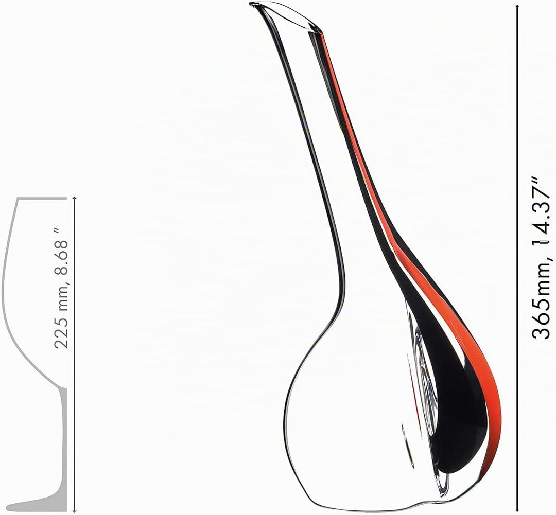 RIEDEL Black Tie Touch Dekanter, rot