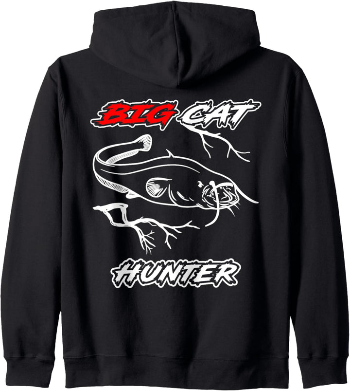 Wels Angeln Waller Silure Fischen Big Cat Hunter New Zipper Kapuzenjacke