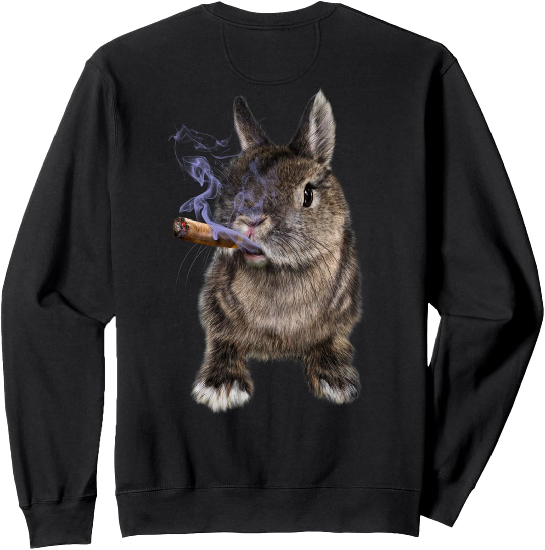 Kaninchen mit Zigarre Sweatshirt