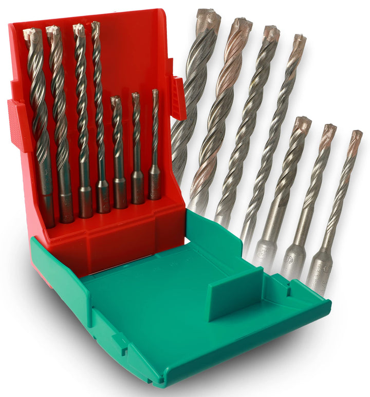 Heller Bohrer-Satz SDS-plus Trijet 7-teilig 7-tlg., Ø 5/6/6/8/8/10/12 mm, 7-tlg., Ø 5/6/6/8/8/10/12