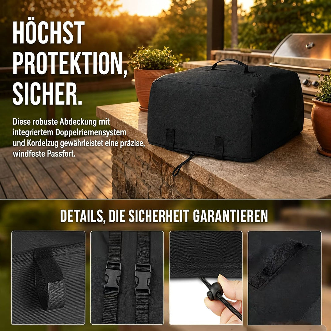Pizzaofen Abdeckung für BURNHARD Tony Gas-Pizzaofen, 600D Oxford-Stoff Abdeckung, UV-beständige Wass