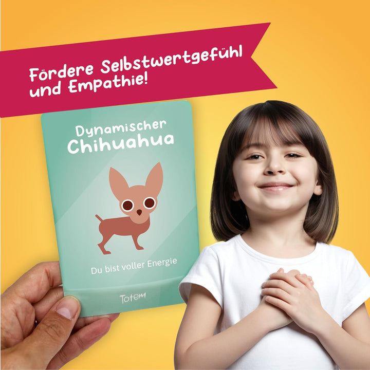 Totem Junior Kartenspiel für Kinder – Therapiespiel ab 5 Jahren für Selbstbewusstsein &amp; Empathie, Fa