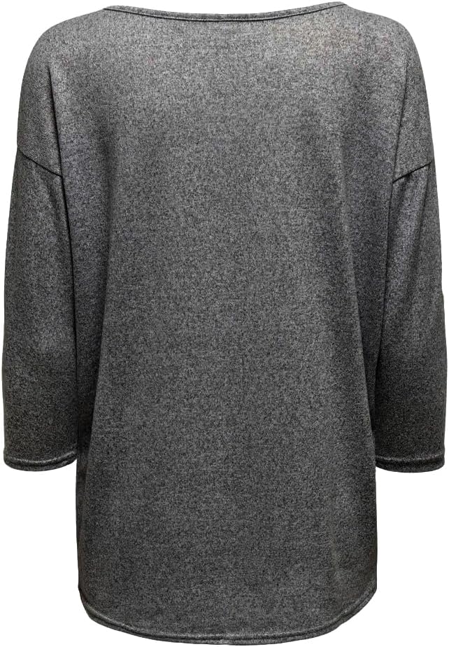 ONLY Female Top ONLELCOS Top XS Grau (Medium Grey Melange), XS Grau (Medium Grey Melange)