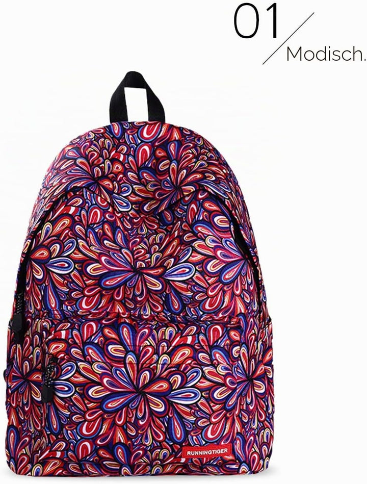 FANDARE Schulrucksack Galaxy Schultasche Junge Mädchen Rucksäcke Schulranzen mit Mäppchen Teenager T
