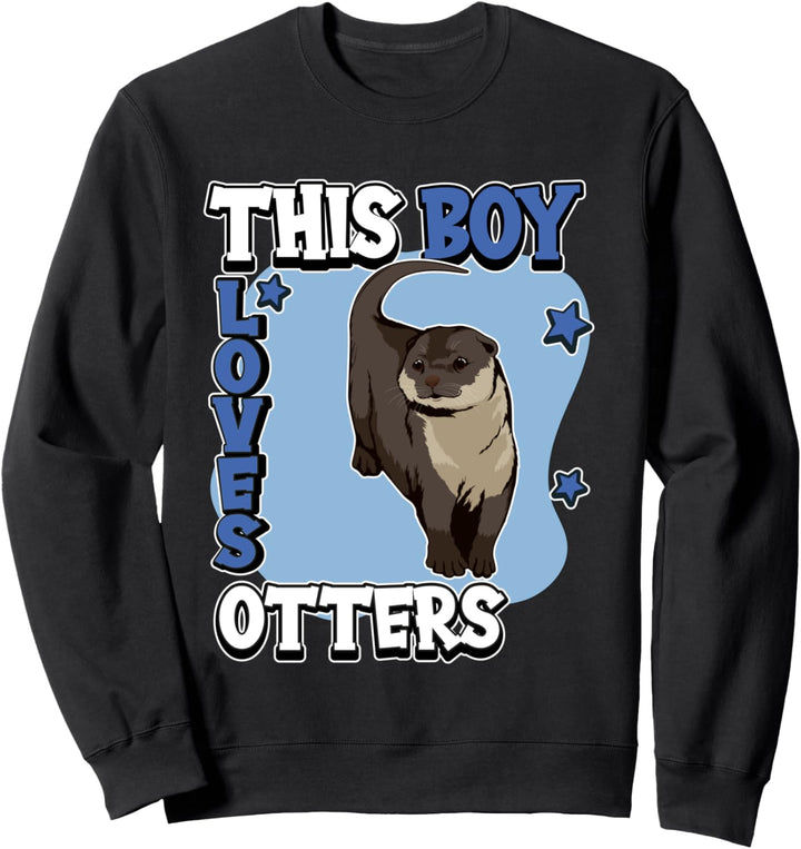 Jungen This Boy Loves Otters Otter Sweatshirt