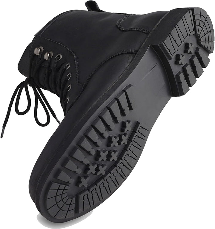Modeka Wolter II Motorradstiefel, Motorrad Schuhe für Damen/Herren, Rindleder schwarz, CE-Zertifizie