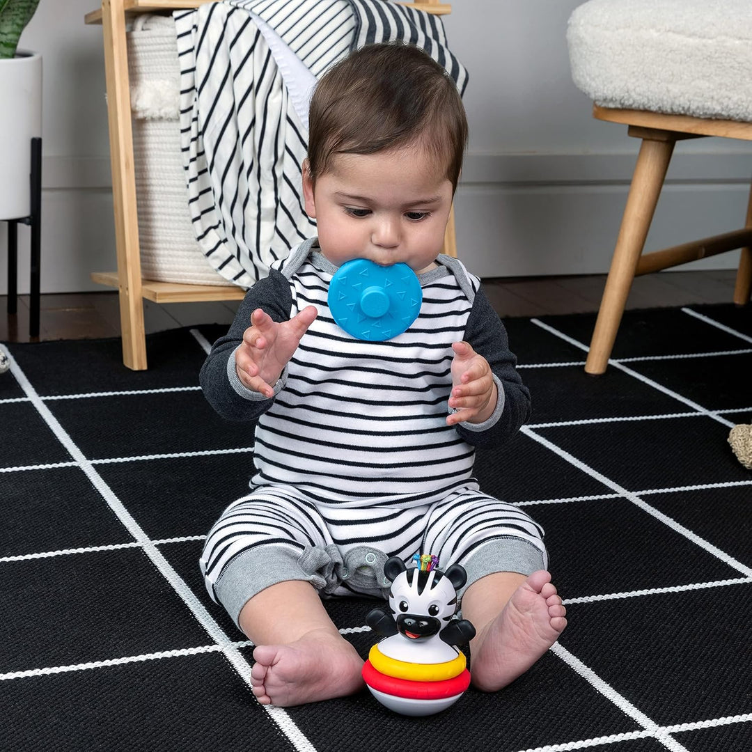Baby Einstein, Stack &amp; Wobble Zen BPA-freies Beissring Spielzeug für das Lernen von Ursache und Wirk