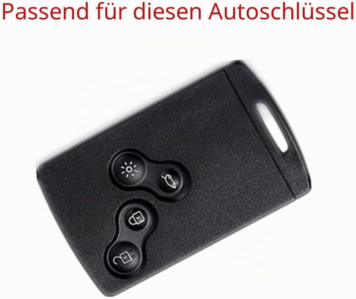 Leder-Autoschlüsselhüllen-Set für Clio, Scenic, Megane, Duster, Sandero, Captur, Twingo, Koleos, Sch