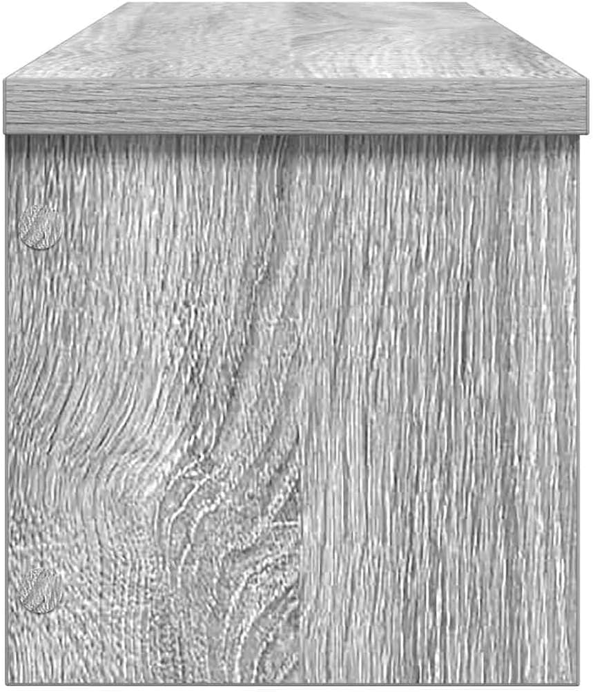 vidaXL Küchenregal Stapelbar Grau Sonoma 50x15x16 cm Holzwerkstoff, Küchen-Aufbewahrungsregal, Gewür