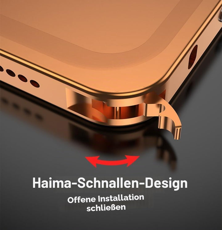 Schutzhülle für iPhone 17 Pro, Rahmen aus Luftfahrt-Aluminiumlegierung, stossfest, rückenfrei, keine