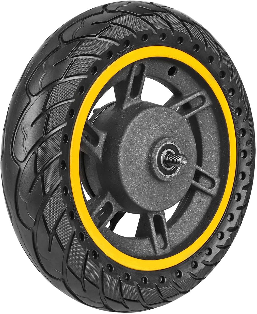 myBESTscooter - 10-Zoll-Felge mit Vollgummireifen für Segway Ninebot G30 Max Elektroroller, Gummirei