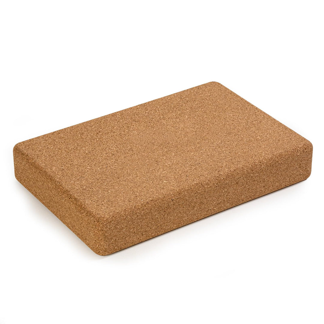Yoga Studio The Comfortable Natural Cork Flat Yoga Block - Unbranded (30.5cm x 20.5cm x 5cm) Support