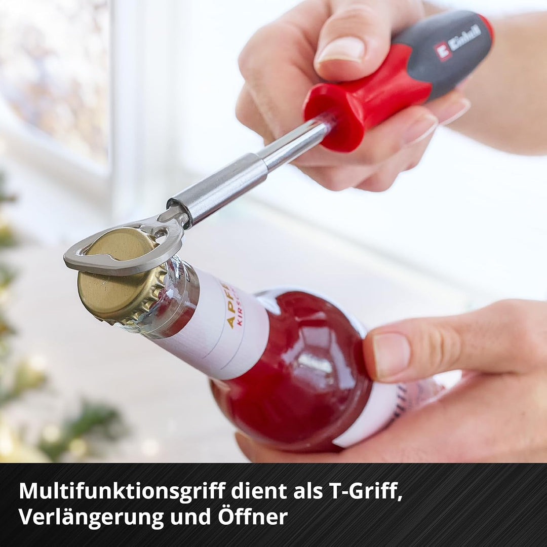 Original Einhell Adventskalender 2025 Werkzeug (37-tlg. Set mit Bit- und Ratschenzubehör, Schneid-/M