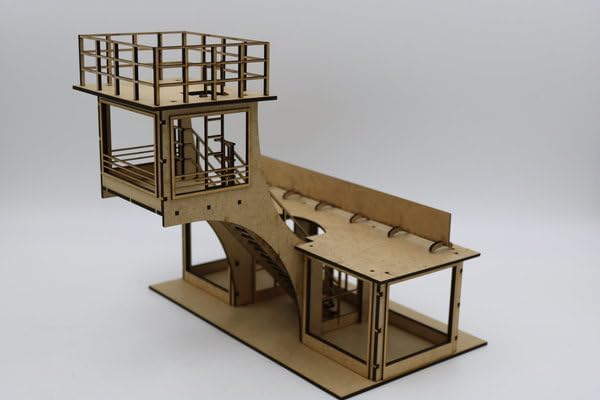 AT-BA Modellbau 220142 Slotcar Deko Kontrollturm