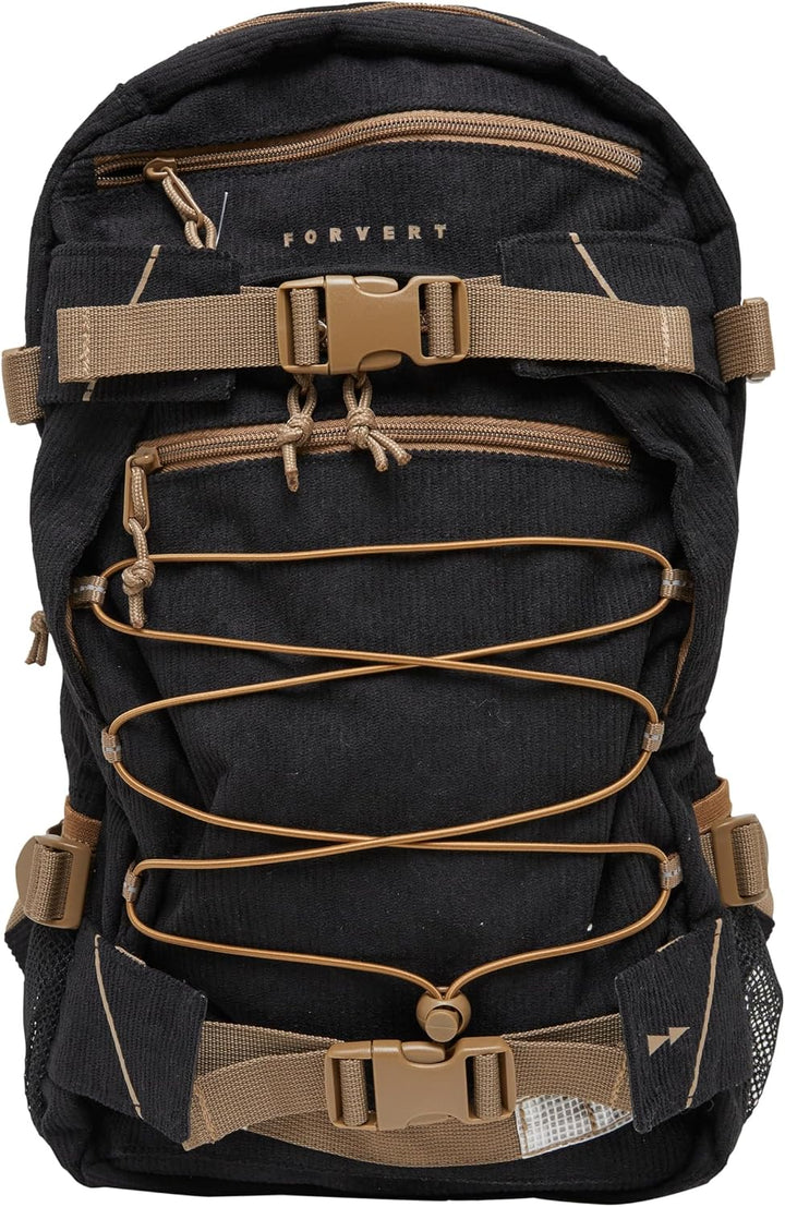 Forvert Cord Louis Backpack, Farbe: black, Grösse: OS Schwarz, Schwarz